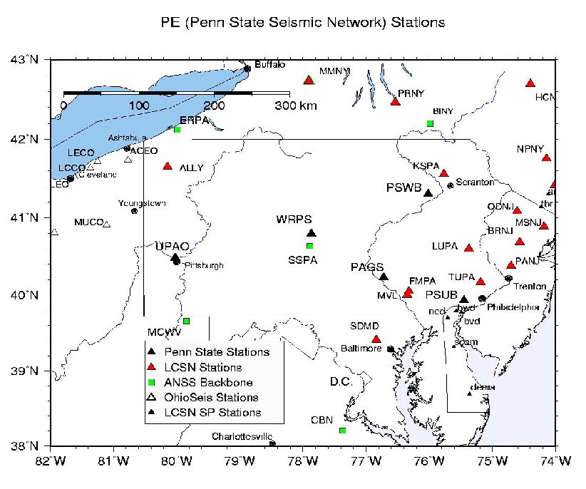 Map of PE Stations