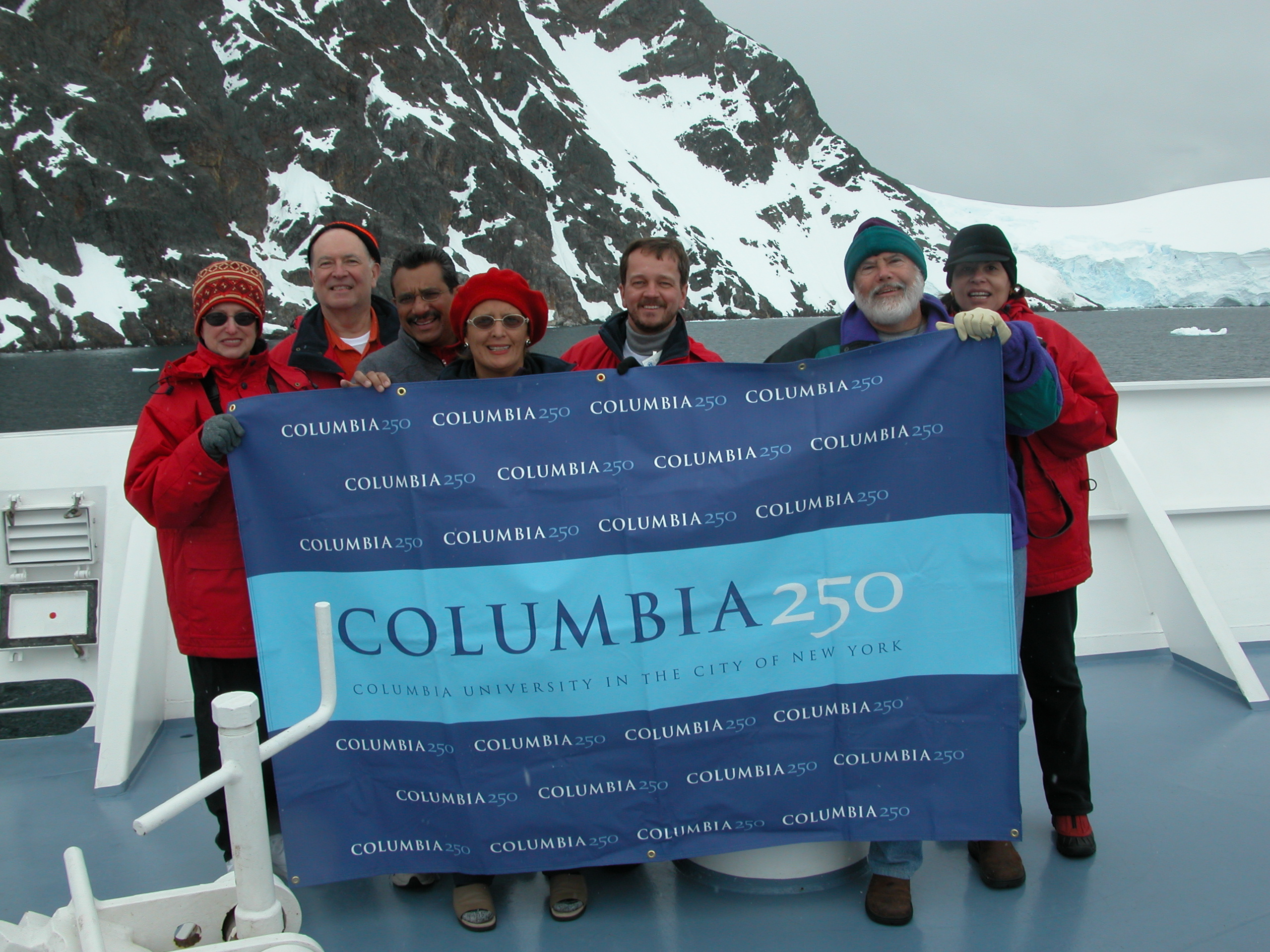 Brusa with Antarctica visitors