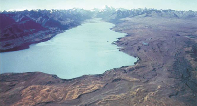 View of the Lake Pukaki basin