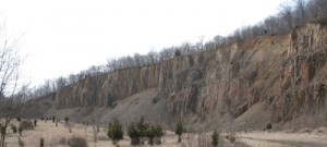 Ancient lava flow exposed near Martinsville, N.J.