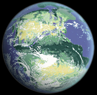 Pangea Outline Map