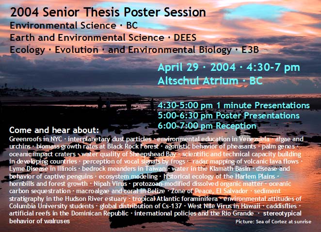 Poster session invitation