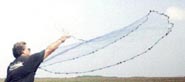 Man casting a net