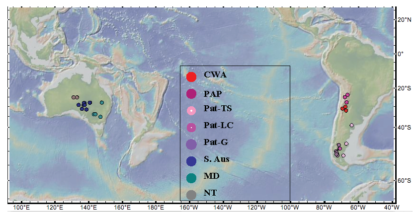 sample locations