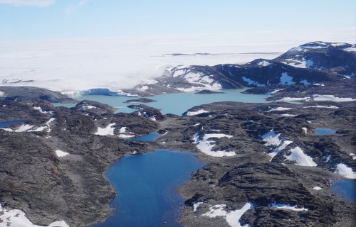 proglacial lake series along the ice