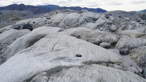 ice smoothed rocky surface of Greenland