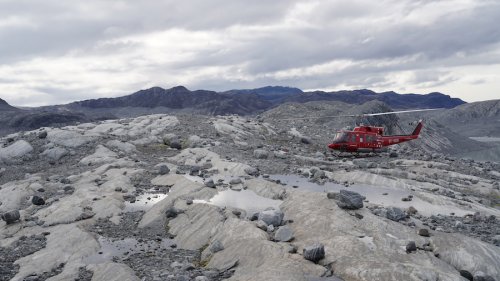 Fairly rugged landscape scraped by the ice
