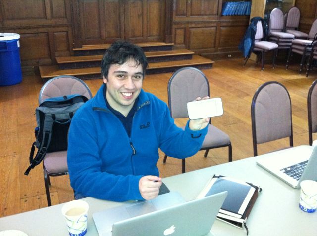 Christian proves MBedit will run on a cell phone....