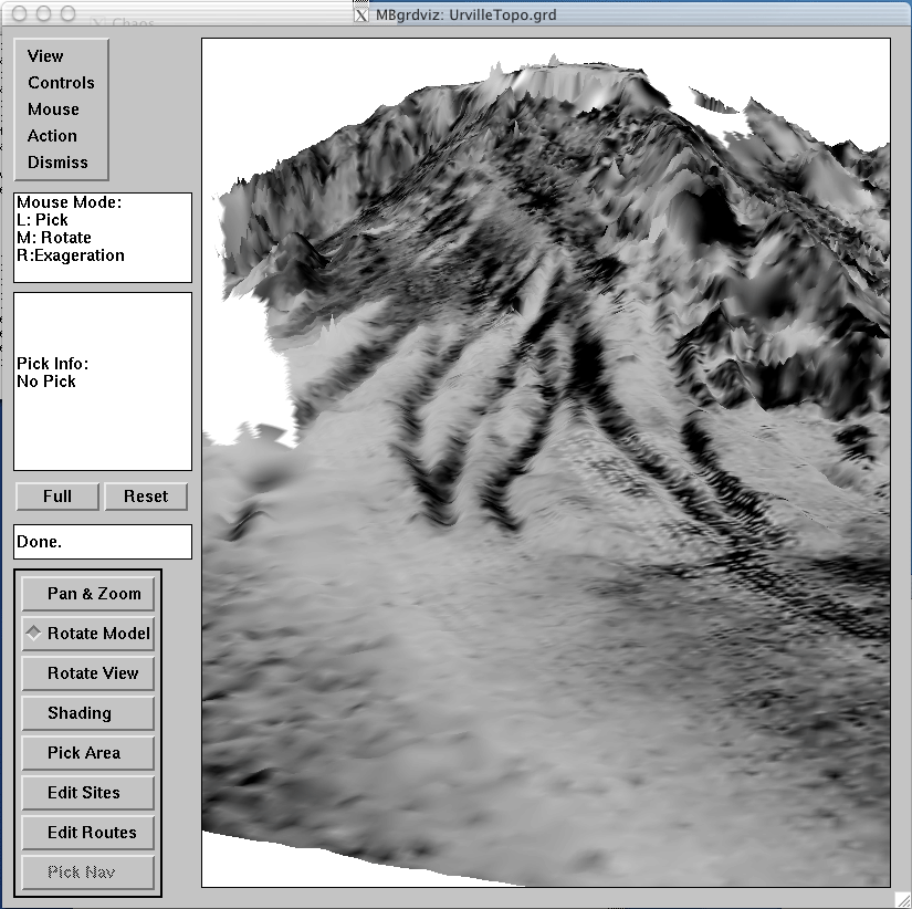 Multibeam amplitude overlain on Dumond D'Urville bathymetry