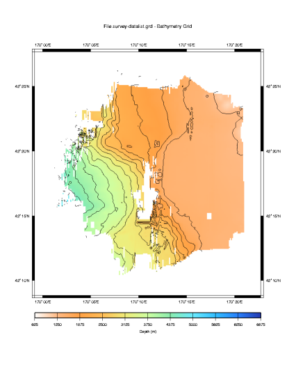 R/V Ewing Survey: Gridded Data