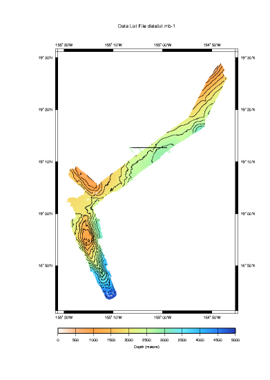 Lo'ihi Survey Contour Plot