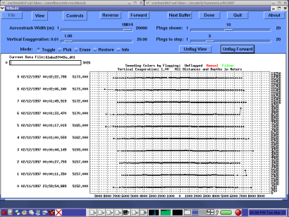 MBedit With Sonar Data Loaded