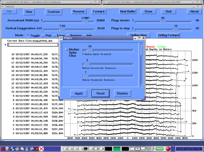 MBedit Bathymetry Filters