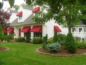 Window awnings can help you save on air conditioning. Photo: Conarty