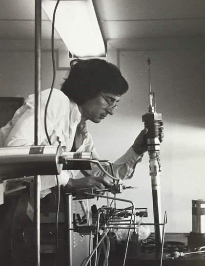 Scholz in the early years of the Rock Mechanics Lab at Lamont