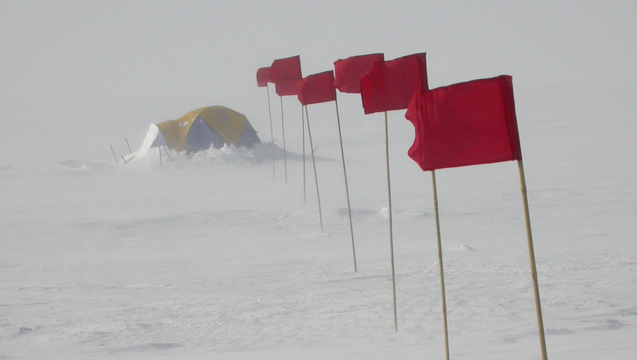 Powerful Antarctic winds and vaporizing an estimated 80 billion tons of snow per year, according to a new study. Photo: Ted Scambos/NSIDC
