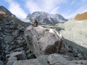 Irene Schimmelpfennig sampled moraines on Switzerland’s Tsidjiore Nouve Glacier in 2010 to measure its movement over the last 10,000 years.