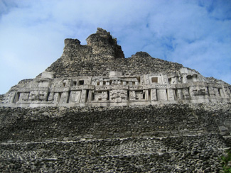 The Maya rain god, Chaac, is a common motif in Maya architecture. Chaac appears on this frieze at El Castillo.
