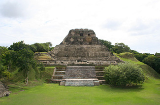 The Maya cleared away forests to grow crops and build their cities and temples. El Castillo at Xunantunich was an ancient Maya ceremonial site in western Belize.