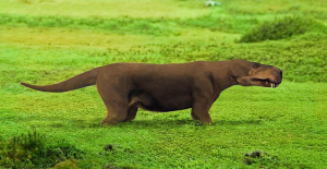 Swamp-dwelling therapsids, characteristic of Triassic times, quickly disappared, to be replaced by dinosaurs. The dinosaurs later disappeared just as suddenly. (Arthur Weasley, Dmitry Bogdanov, Wikimedia Commons)