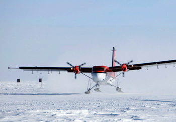 Flying over the mountains with geophysical instruments researchers were able to peer through the ice to the peaks of the Gamburtsevs below.