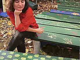 woman
on bench