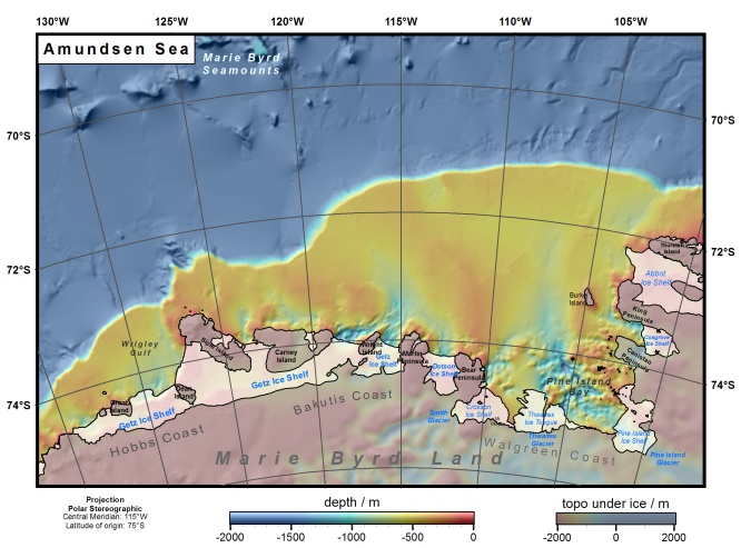 Amunden Sea bathymetry