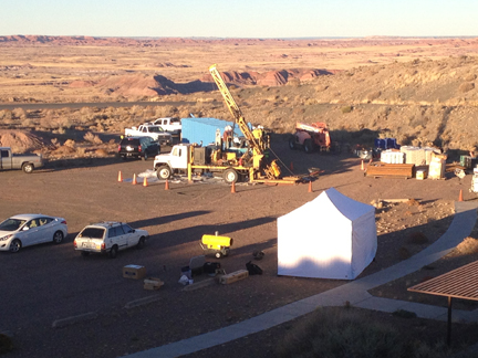 Site at end of day