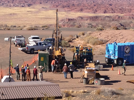 Drilling the firt core run