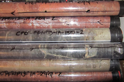 The red cores are the first cores of the Chinle