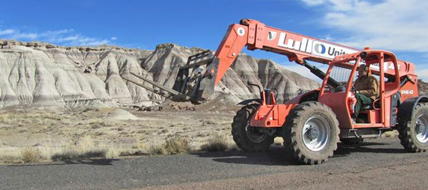 doug driving fork lift