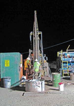 Driling Sonsela at night shift